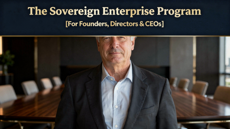 The Sovereign Enterprise Program [For Founders, Directors & CEOs]